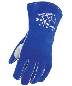 Guantes Black Stallion de piel de vaca con Cusioncore