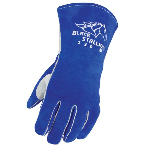 Guantes Black Stallion de piel de vaca con Cusioncore